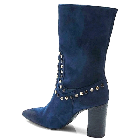 🍒NIB🍒 FREE PEOPLE WESTERN STUDDED SUEDE BOOTS - Picture 10 of 14